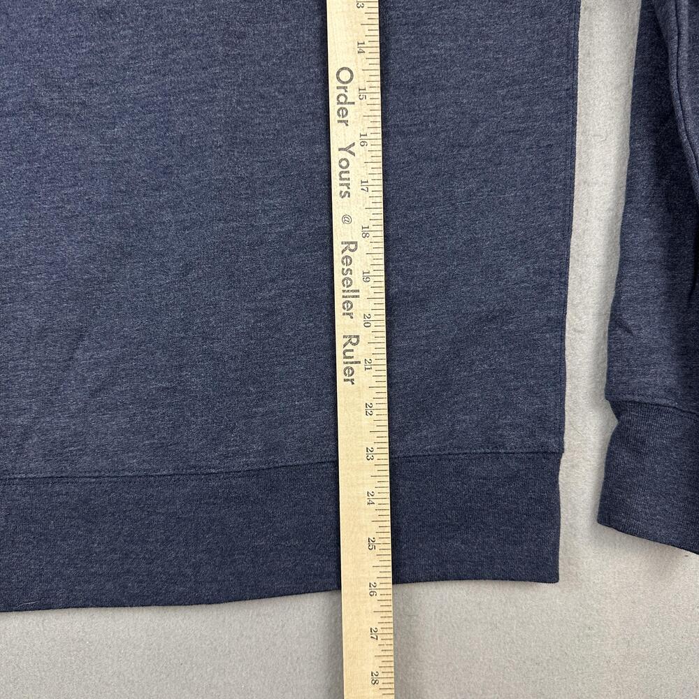 J.Crew Hoodie Men XS Blue Authentic Fleece Full Zip Sweatshirt Kangaroo - Picture 5 of 8